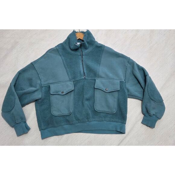 In Loom cute 1/4 zip up sweatshirt with pockets woman's size Small - Picture 5 of 8